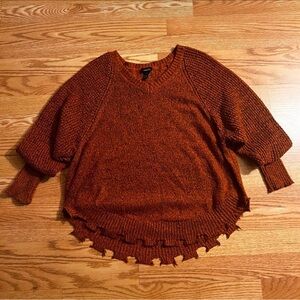 Rue21 V-Neck Rust Sweater